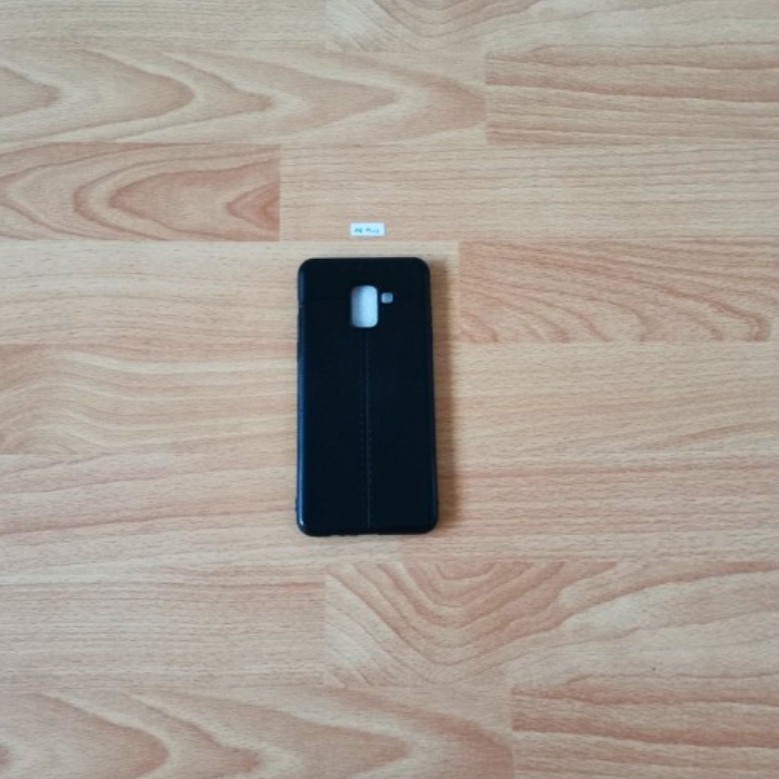 Leather Case Samsung A730F Softcase Auto Fokus Kulit Samsung Galaxy A8 Plus 2018 A8+