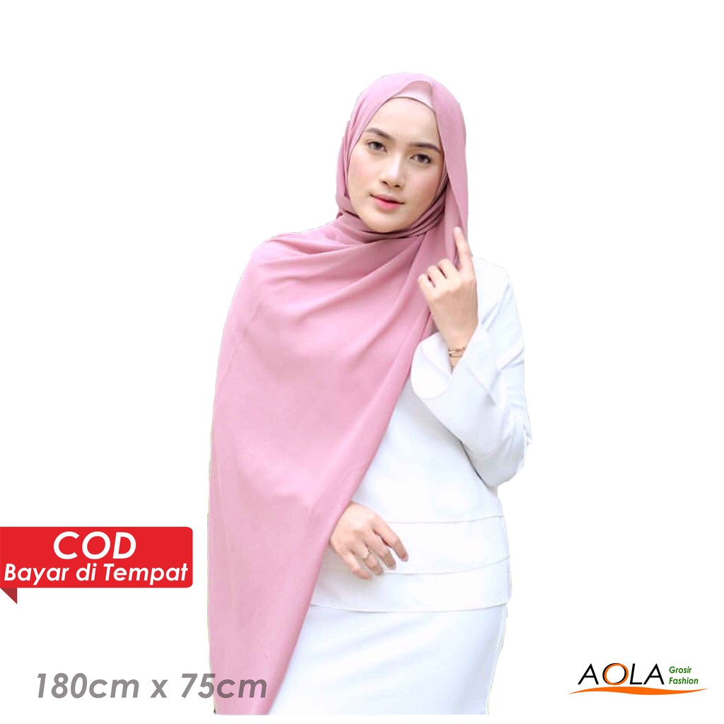 Aola Pasmina Diamond Crepe 180 x 75cm sabyan Shopee 