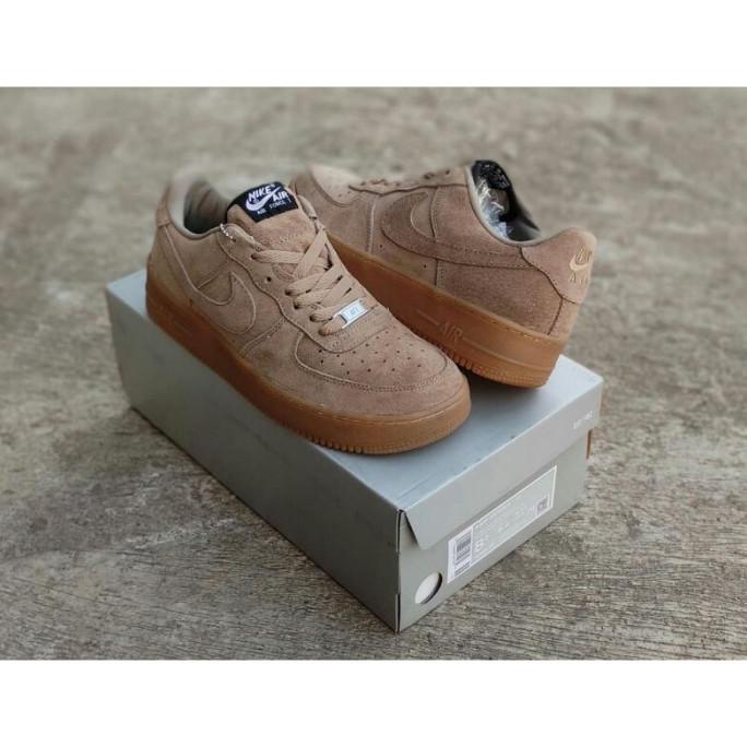 Lq766 Best Nike Air Force One Sepatu Sneakers Pria Wanita Sport Casual Laurusmart