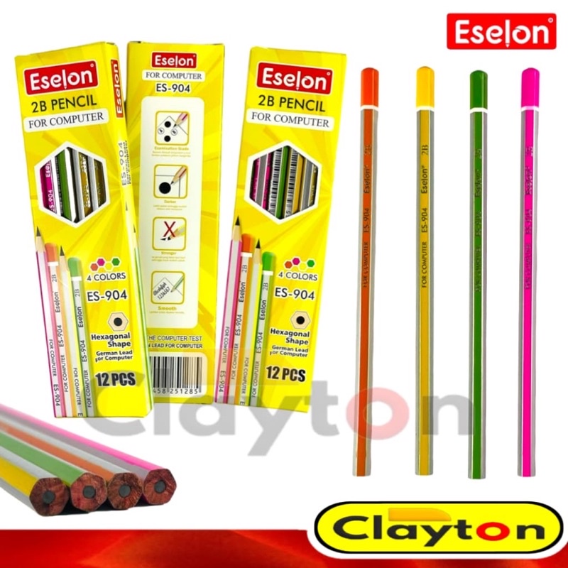 

Pensil 2B Colors ES-904 ESELON / Pensil Kayu Murah 1 Lusin (12Pcs)