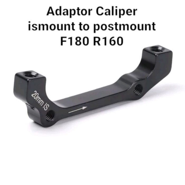 Adaptor kaliper F180 R160 ismount to postmount rotor Sepeda