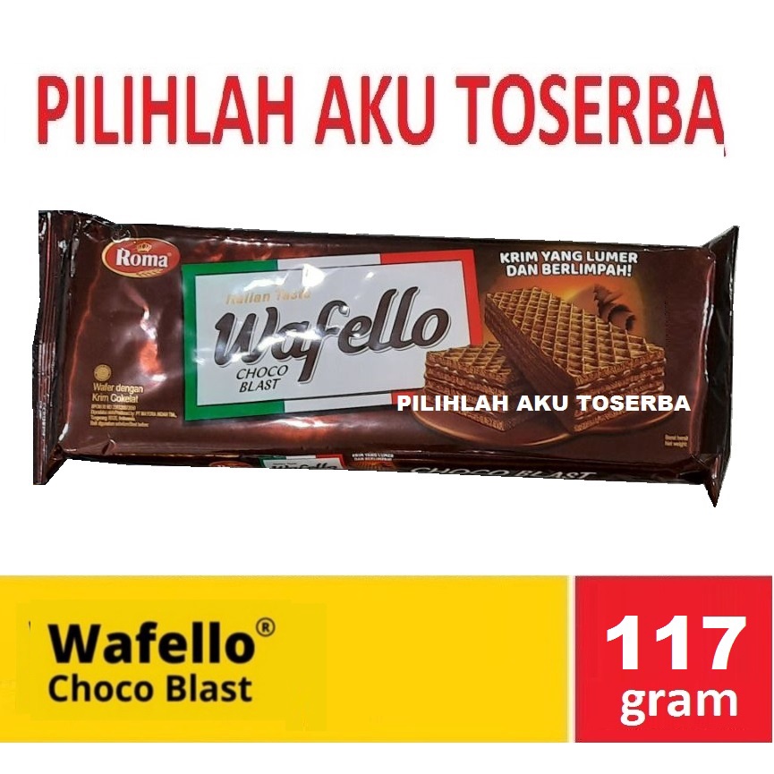 Roma Wafello Choco Blast 117 gr - (HARGA SATUAN)