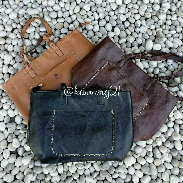 TW1810 Tas Bahu Wanita Kerja Glamour Elegan Keren