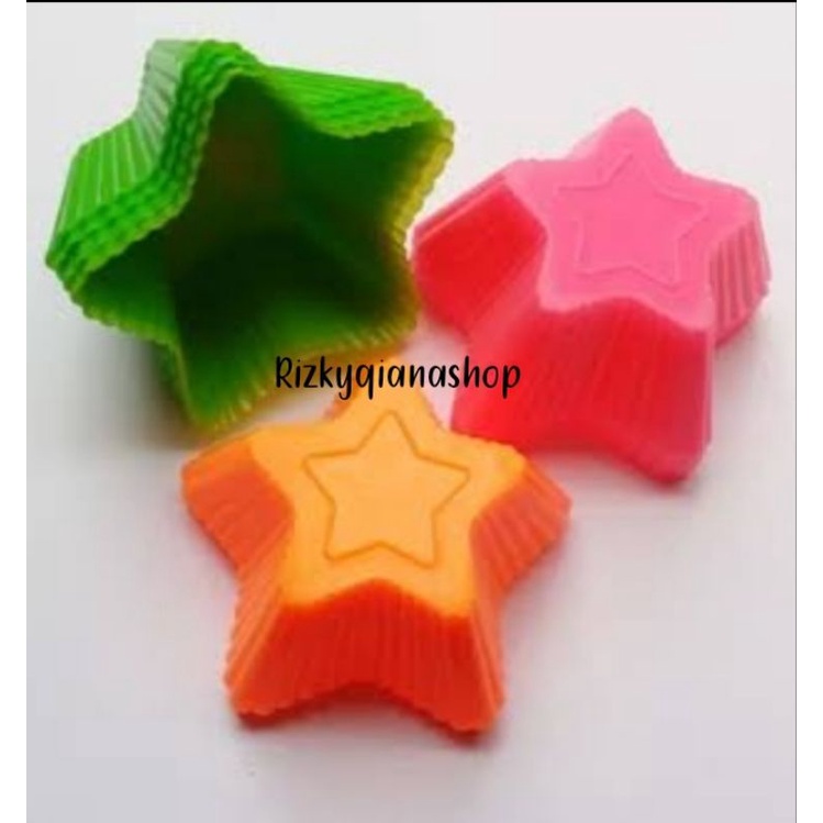 Cetakan Agar Bintang Rose/Citakan Kue Kukus Bintang Rose/12 Pcs Citakan Puding/Citakan Agar