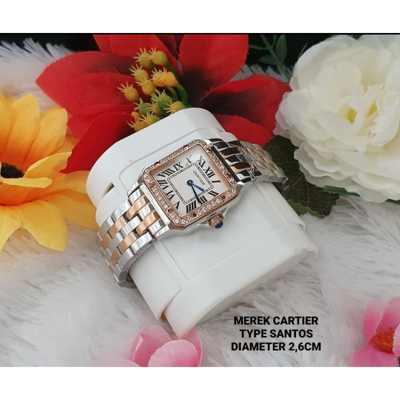 JAM WANITA CARTIER SANTOS DIAMONDS RANTAI