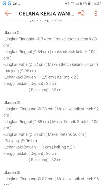 CELANA KERJA WANITA SKINNY KATUN TEBAL / Celana kerja wanita / Celana wanita / Celana kantor wanita