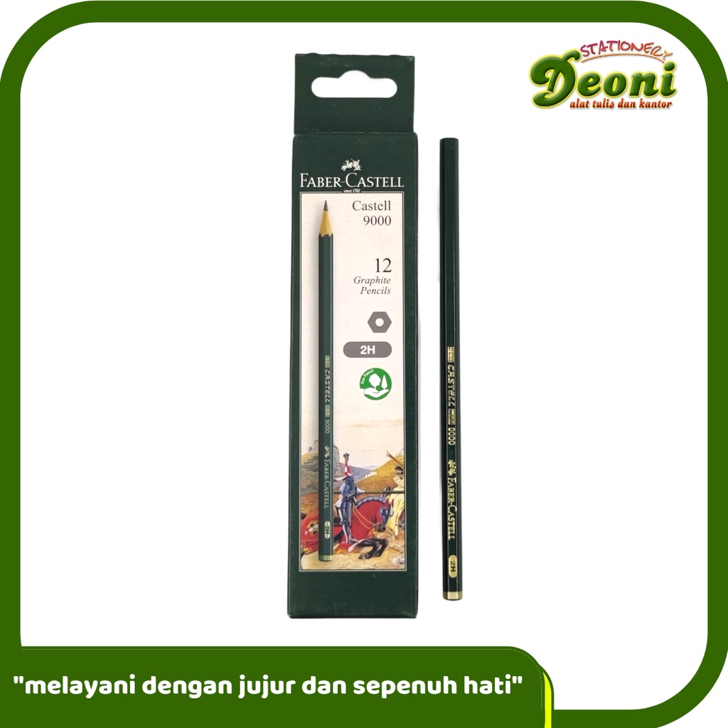 

FABER-CASTELL Castell 9000 Pencil 2H Pensil 12pcs