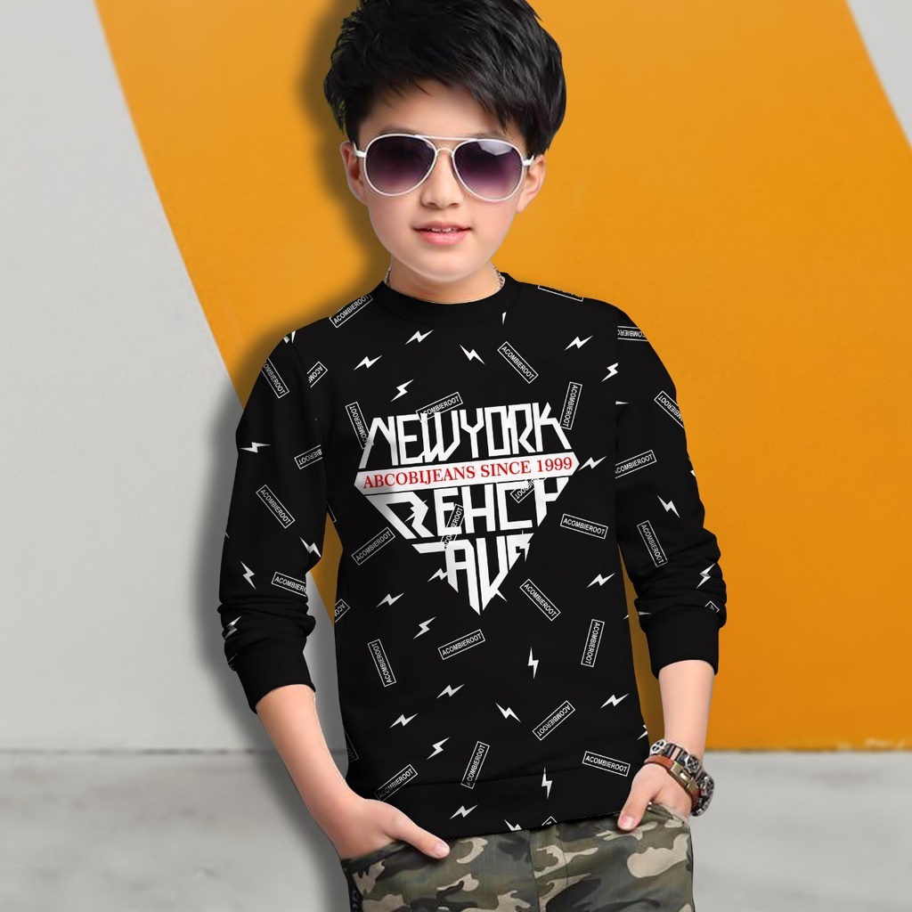 Switer New Yock Terbaru / Sweater Anak Laki-laki /  Sweeter Gaming Bahan Babyterry / FLAVA_STORE