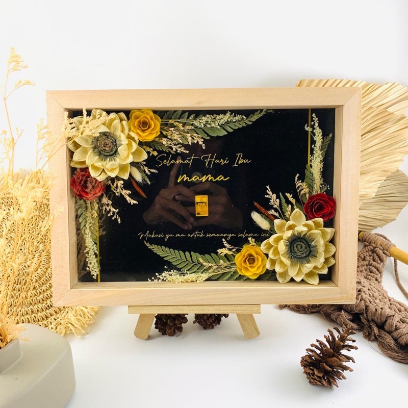 KADO PREMIUM WOODEN FRAME UNTUK PERNIKAHAN/ULTAH/WISUDA/ANNIVERSARY/IBU/AYAH/BAYI-5