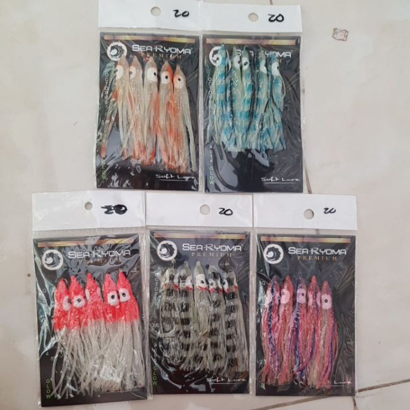 umpan soft lure cumi karet 8cm searyoma(GID)
