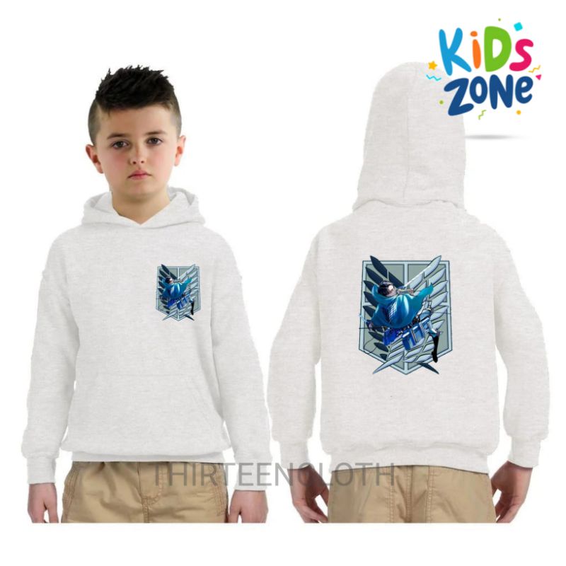 JAKET HOODIE ANAK ATTACK ON TITAN ANIME-TC