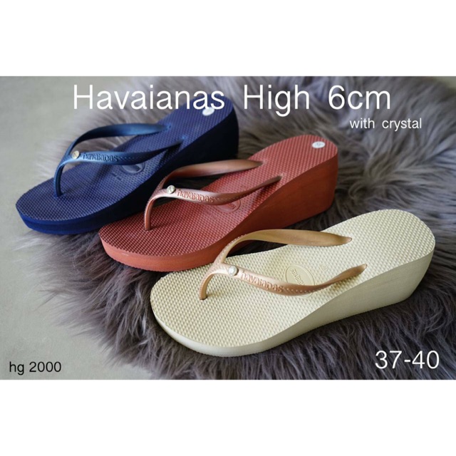 Sandal jepit wedges havaianas high hak 6cm