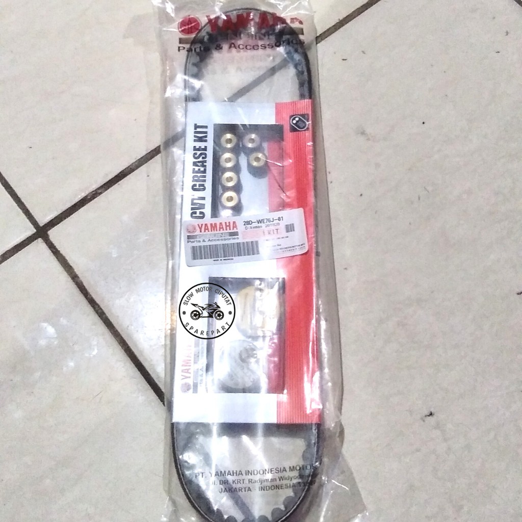 VBELT VAN BELT SET MIO SMILE SPORTY ASLI ORIGINAL YAMAHA 28D-WE76J-01