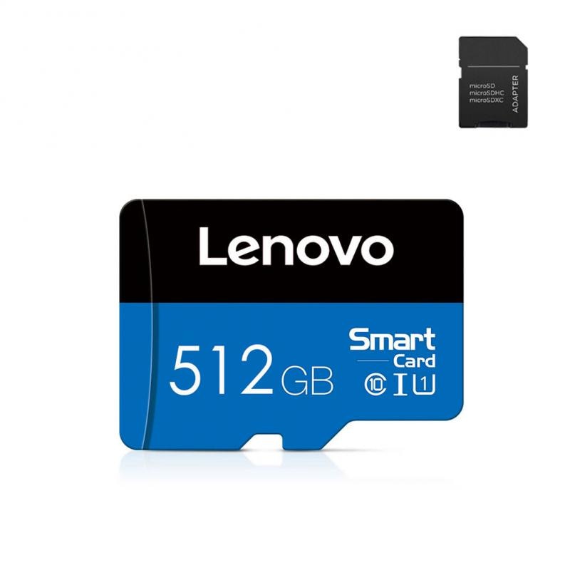 Lenovo Micro SD TF Card 512GB 256GB 128GB 64GB 32GB Mini Class 10 Kecepatan Tinggi