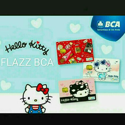 FLAZZ BCA SERI HELLO KITTY ORI /Like eTOLL eMONEY Tapcash or Brizzi