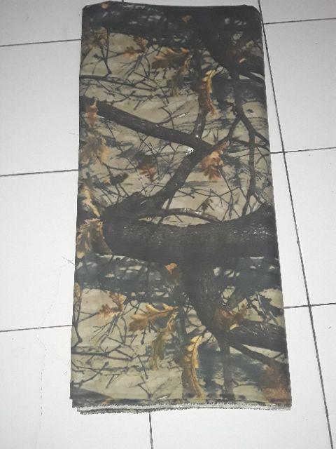 Bahan Kain Loreng Camo Realtree Perbakin Mossy Oak Ranting Daun Pohon Katun