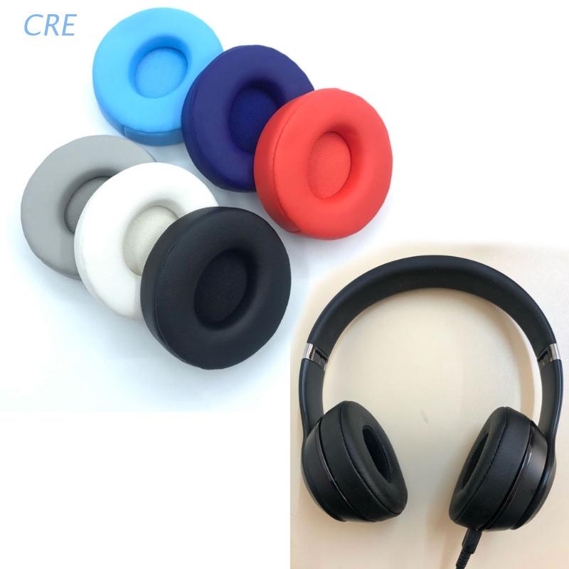 Cre 1 Pasang Busa Headphone beats Solo Pro Bahan Kulit