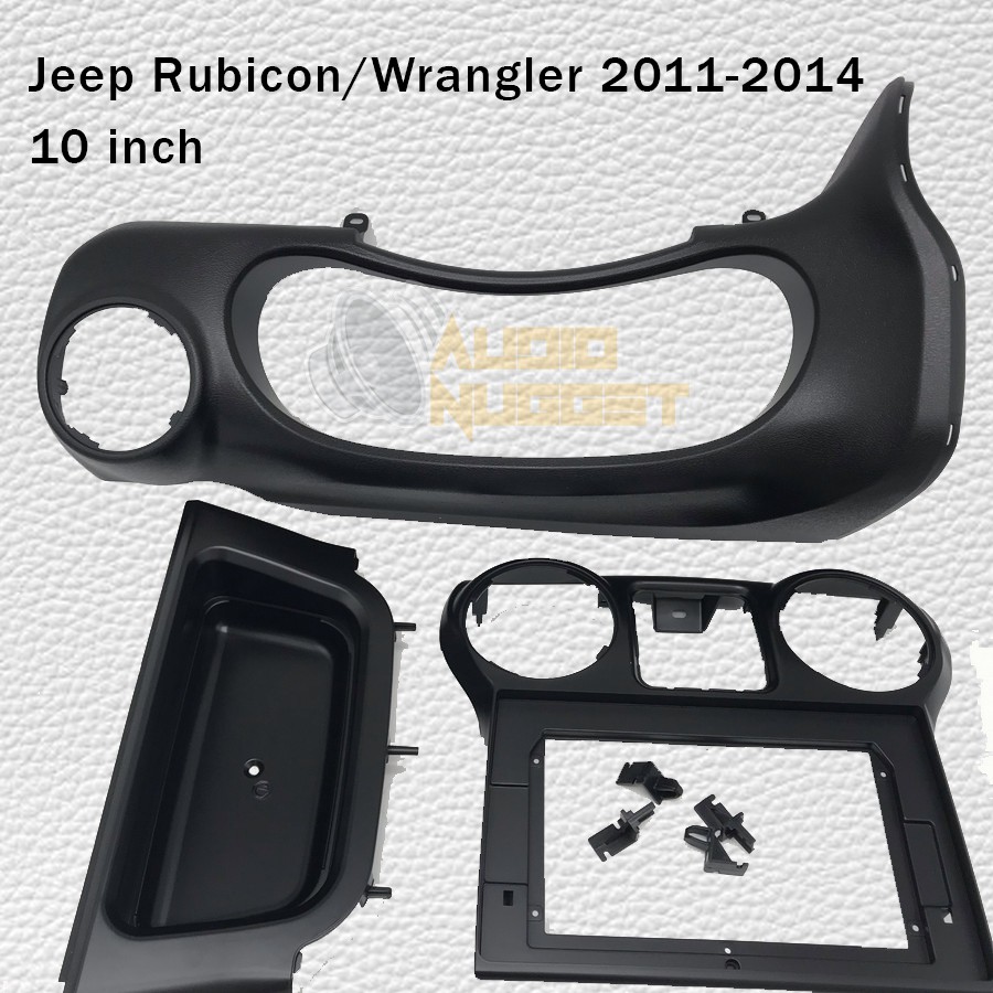 Frame panel head unit android Jeep Rubicon Wrangler 2011 2014 10 inch