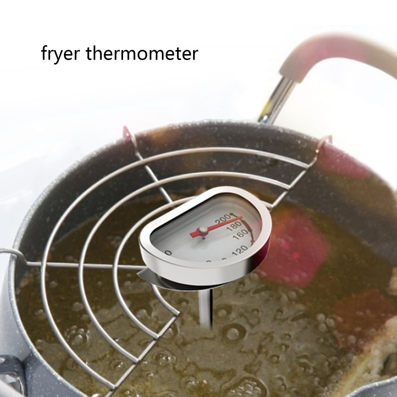 Termometer Daging Bahan Stainless Steel Dengan Gagang Panjang 0-200 Untuk Memasak