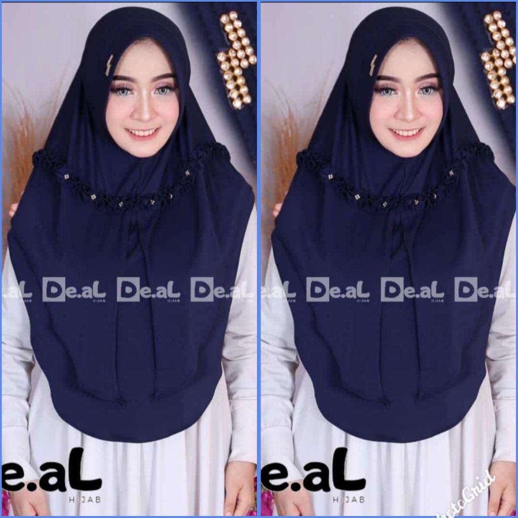 HIJAB ZALFA DE.AL BAHAN JERSEY HIJAB INSTAN