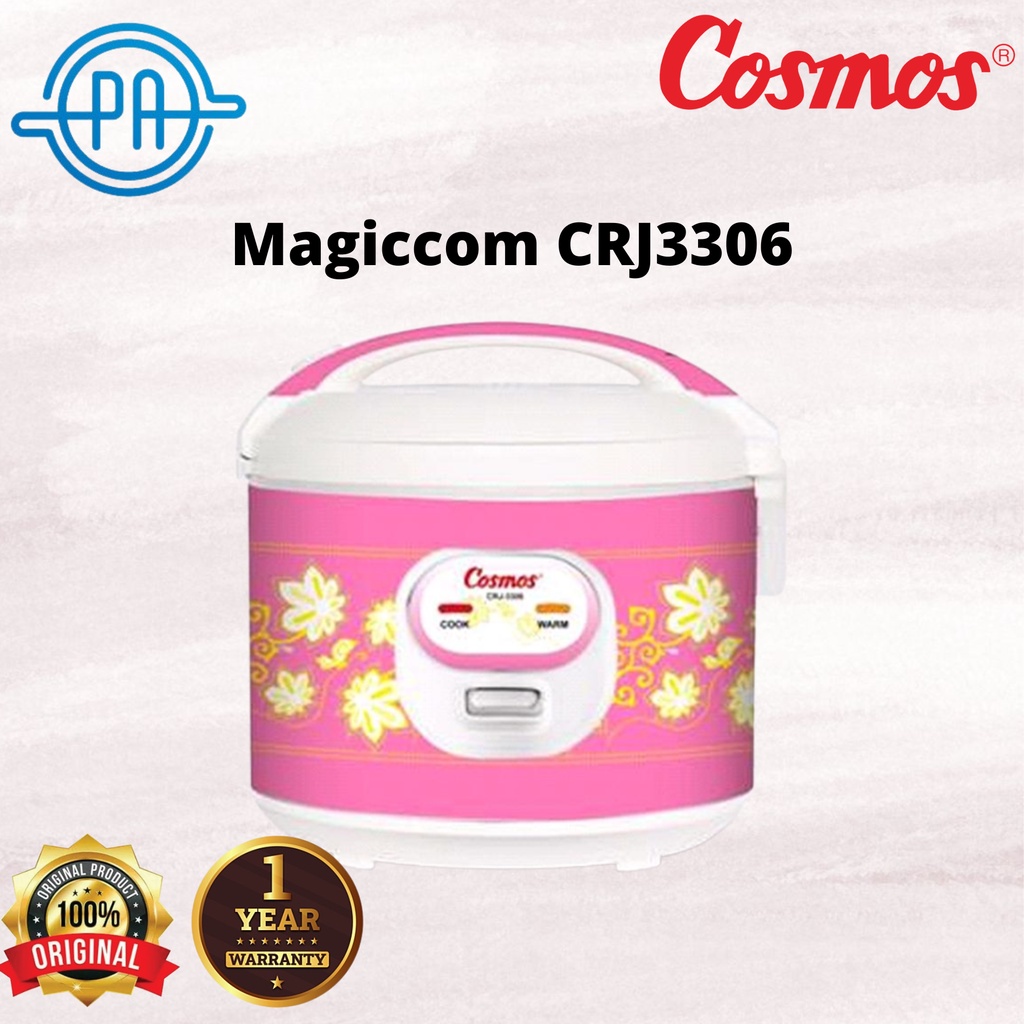 MAGIC COM COSMOS 3IN1 CRJ3306 / CRJ 3306 1.8L FOOD GRADE WITH NON-STICK INNER PAN