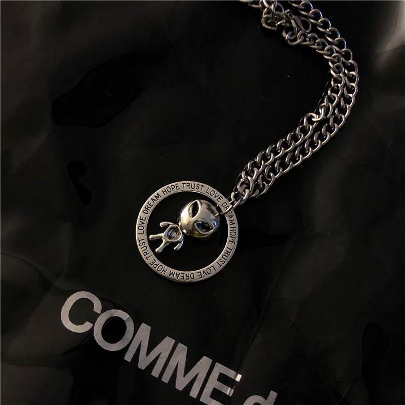 Necklace Accessories Alien Tai Chi Pendant Hip Hop Trend Bungee