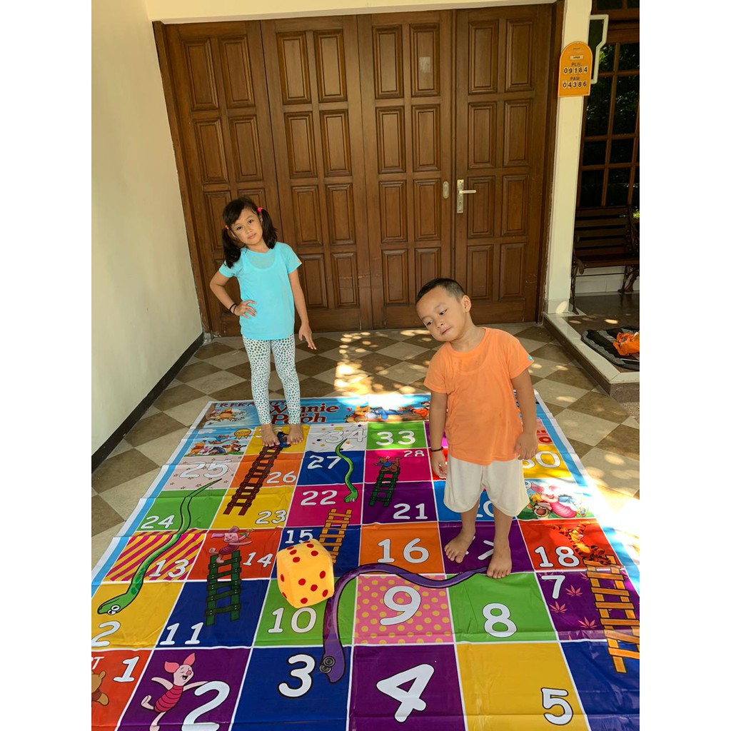 [GRATIS DADU] Ular Tangga Jumbo Puzzle &amp; Board Game Mainan Anak Keluarga Edukasi