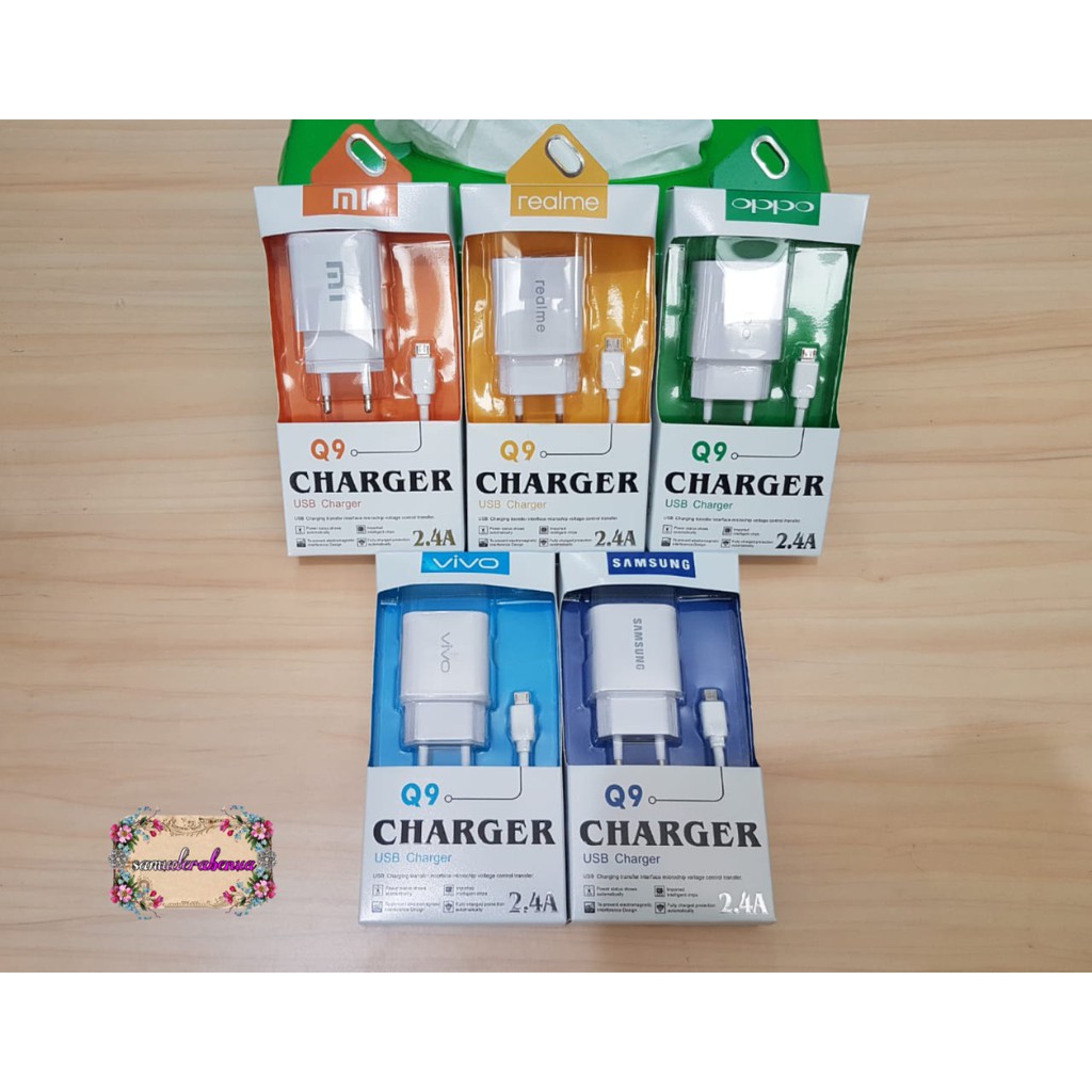 BM007 Q9 Charger Cashan for all type original 2.4A anti meledak pengisian cepat SB1193