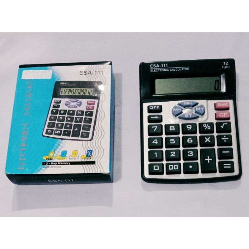 

Ecer Kalkulator Esa-111/12 Digit/12 Angka