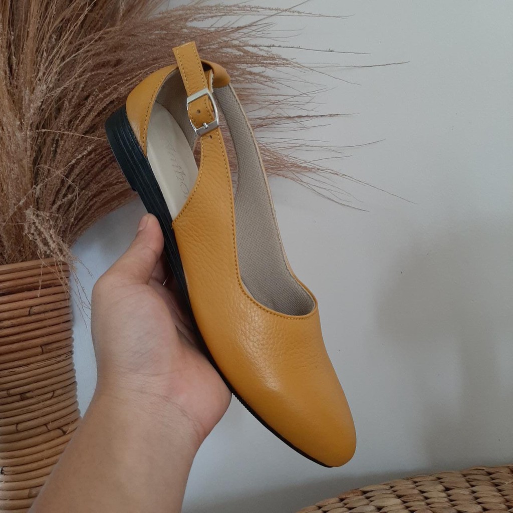 SEPATU PANTOFEL KULIT WANITA KERJA KULIT HIGH HEELS SEPATU KANTOR