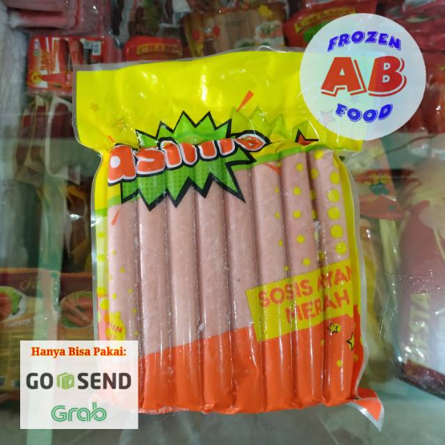 

Asimo Sosis Merah 500 gram Sausage Red 500 gr Sosis Warna Merah 500gr Murah Enak