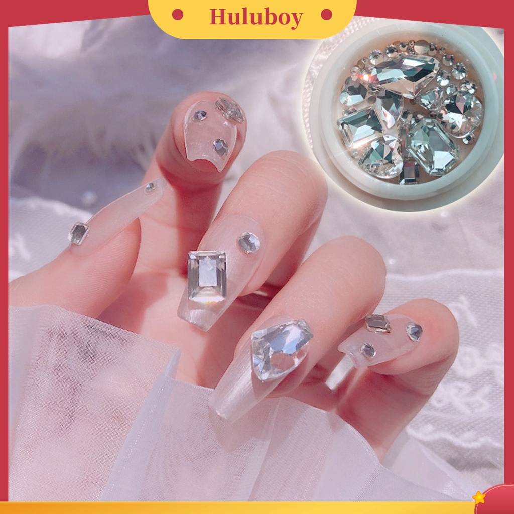 Huluboy Huluboy♡ Berlian Imitasi Bentuk Hati Untuk Dekorasi Nail Art