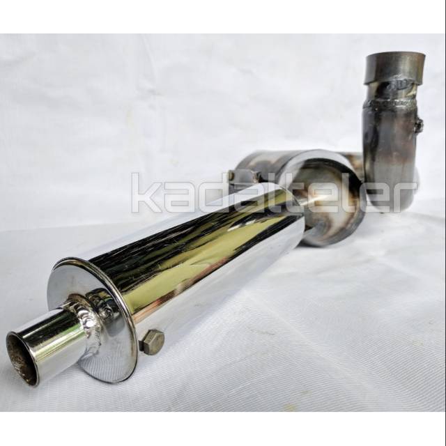 knalpot racing Vespa kanan pendek NoLabel polos terlaris termurah bukan prp srp drc sito w one Polin