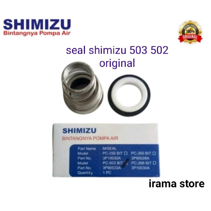 mechanical seal pompa air jet pump Shimizu PC 503 502 ASLI ORIGINAL Seal Sil