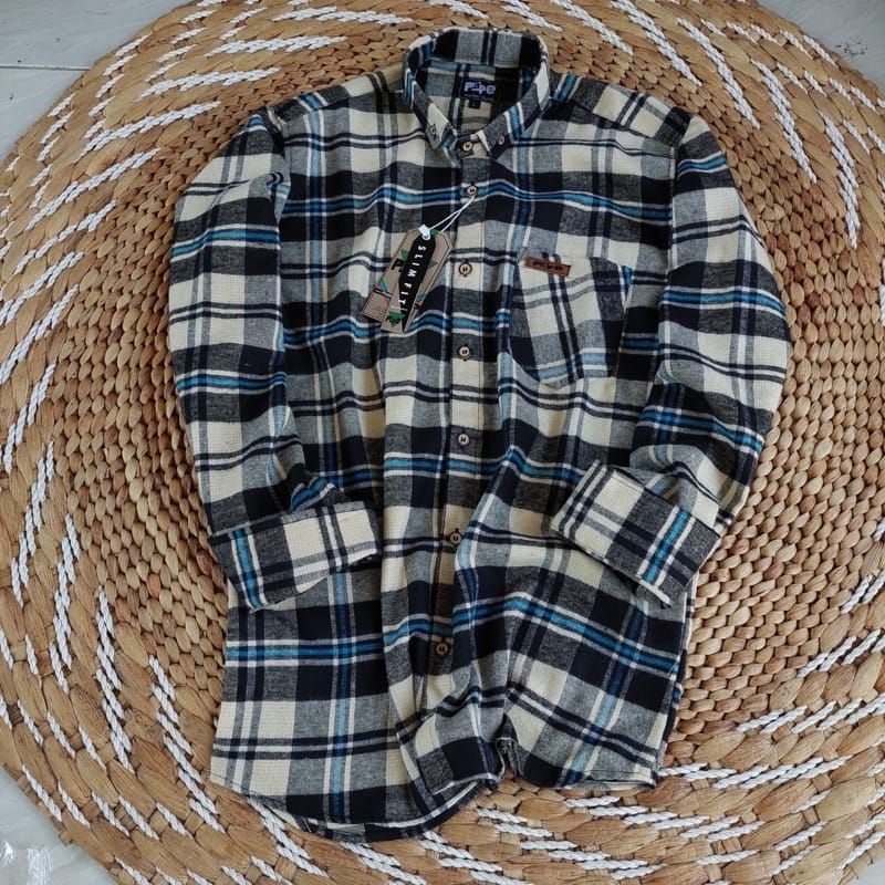 (PAKET USAHA)Kemeja Flanel lengan panjang isi 12pcs