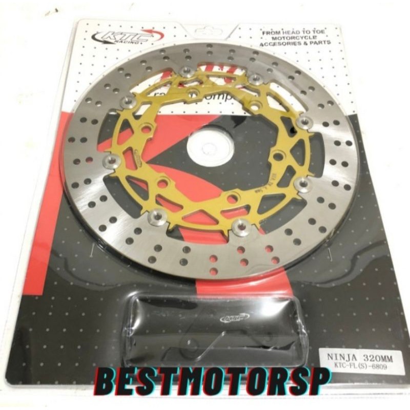 PIRINGAN CAKRAM DEPAN KTC KAWASAKI NINJA 250 KARBU 320 MM DISC BRAKE KTC ASLI NINJA 250 KARBU