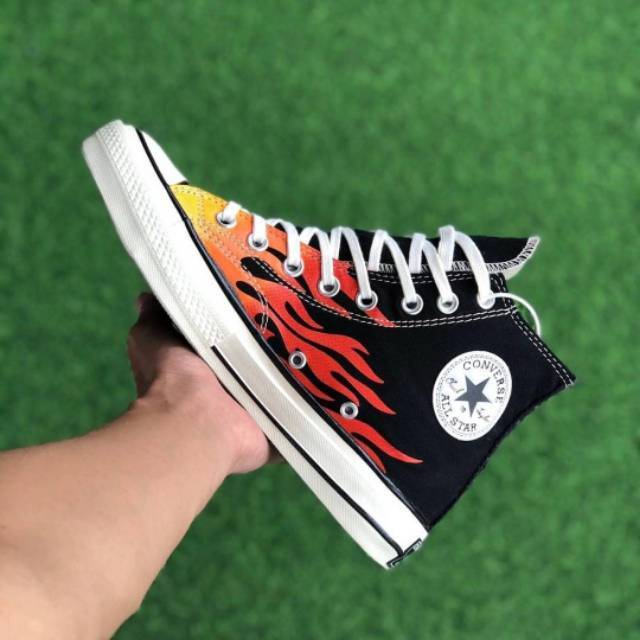 Converse 70S High Flame Black Enamel Red Egret Premium BNIB