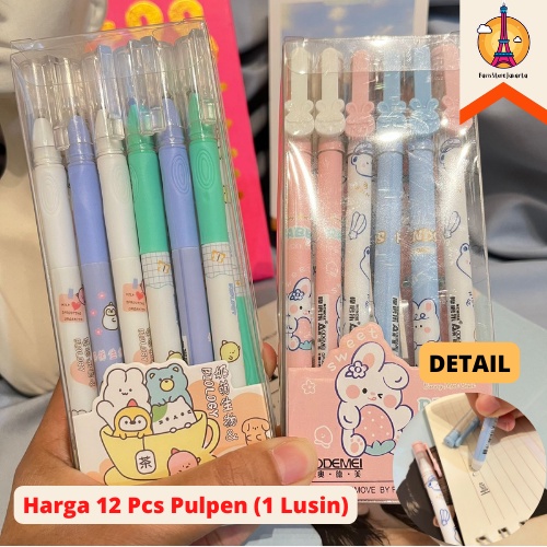 

Pulpen Odemei GP-34152 Bisa Di Hapus 1 Lusin Harga Untuk Dapat 12 Pcs Pulpen Erasable Ballpoint Funny Unique Fancy Best Gift Stationery For School Alat Tulis Kantor Sekolah Ready Grosir