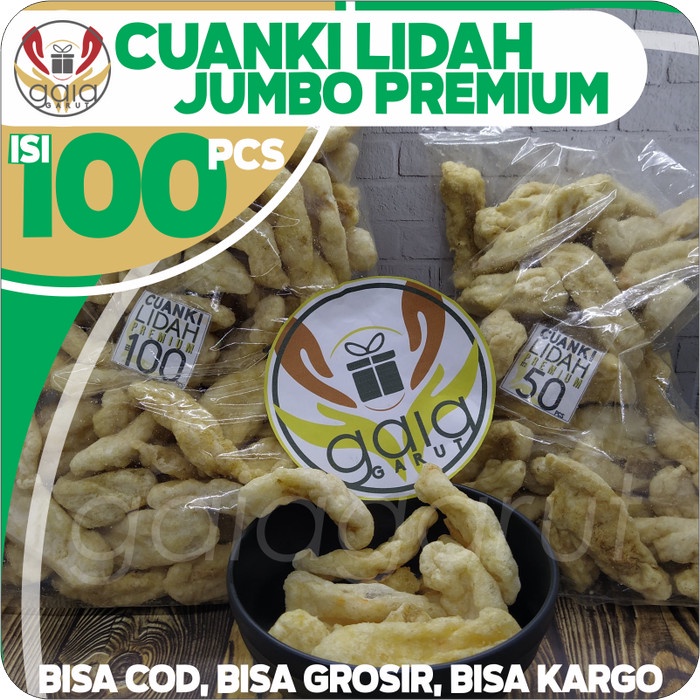 

- BARU Cuanki Lidah JUMBO isi 100pcs toping Baso Aci Seblak