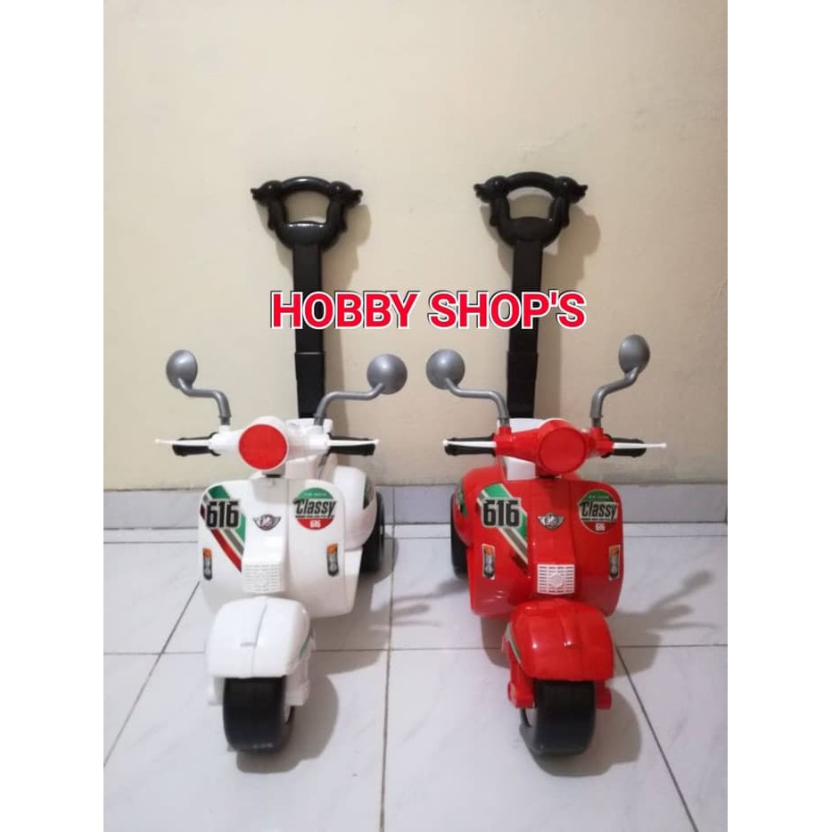 SHP MV 616 VESPA MINI MAINAN VESPA ANAK MAINAN ANAK VESPA DORONG VESPA
