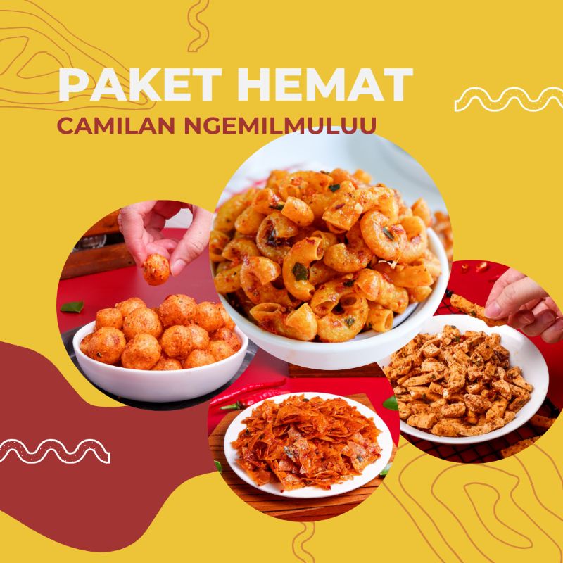 

VARIAN CAMILAN PEDAS/Basreng viral/Camilan kemasan 100gram/Basreng pedas Mampus /usus krispy/mie lidi/makroni ngehe