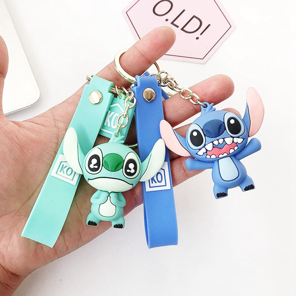 Gantungan Kunci Bentuk Boneka Kartun Stitch Disney Untuk Pria / Wanita