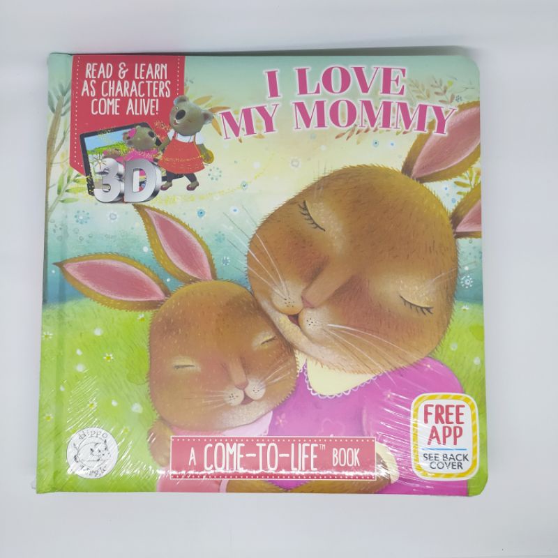 Buku AR Boardbook Little Hippo 3D "I Love My Mommy"