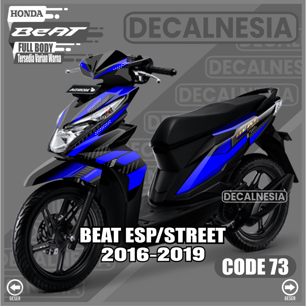 Decal Beat Esp 2016 2017 2018 2019 Full Body Stiker Street Variasi Aksesoris Modifikasi Sticker Racing Decalnesia C73