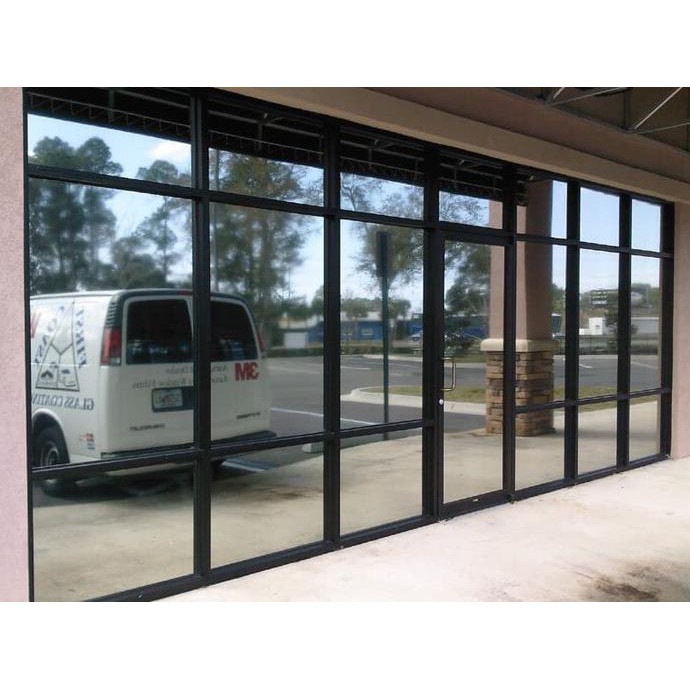 Diskon Sticker / Stiker Kaca Film  One Way / Black Silver Roll Terbaru