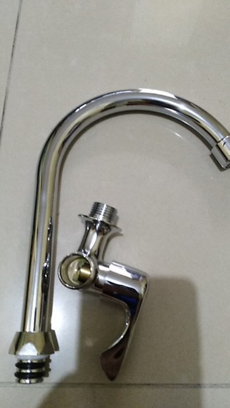 Eelic Krn-s51b Kran Angsa Wastafel 1/2 Inch Keran Dapur Stainless Steel