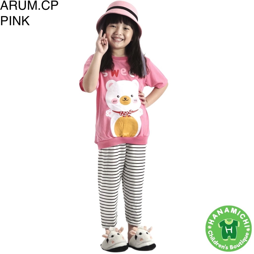 Hanamichi ARUM.CP Setelan Baju Tidur Anak Lengan Pendek