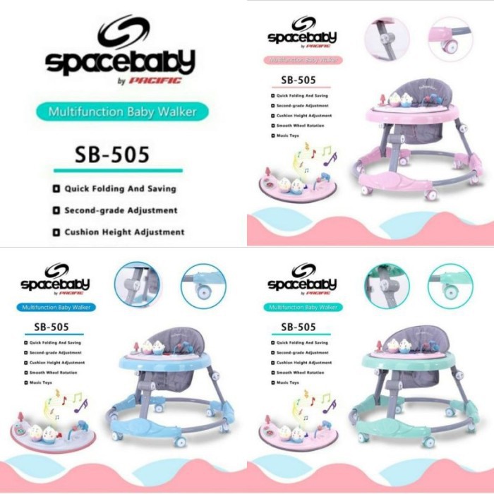 [FREE PACKING KARDUS] Space Baby Baby Walker SB 505, 506, 507, 509, 512, 513 Baby Walker Space Baby