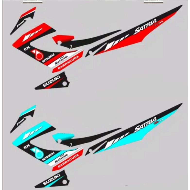 Striping Satria Fu / F 150 New Facelift 2013 2014 2015 Variasi Sticker Motor Stiker Skotlet Lis List