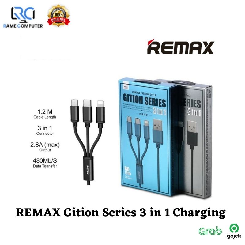 REMAX Gition Series 3 in 1 Charging Cable RC-131TH